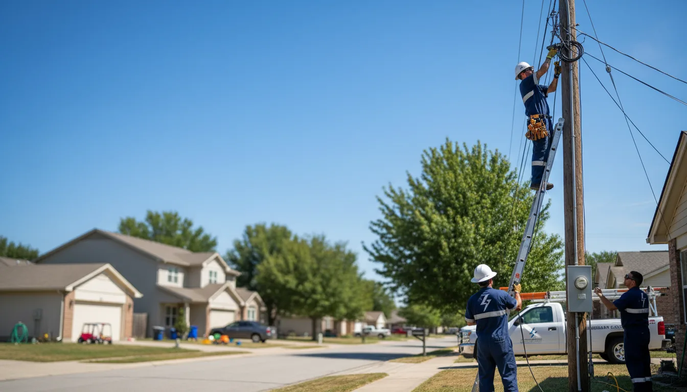Residential electrician providing installation services in Lamar, MO